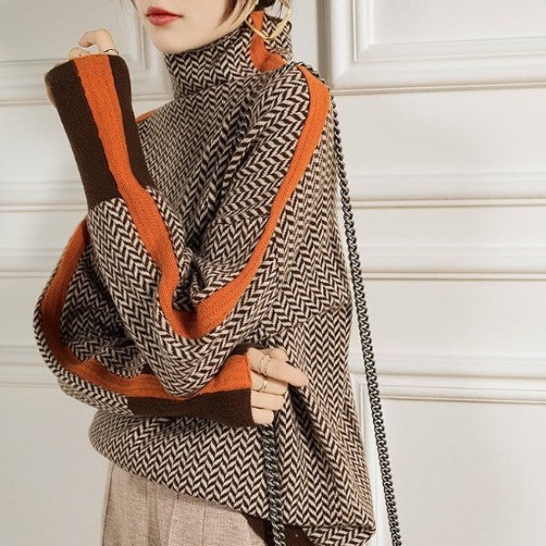 Sweter damski z golfem – ciepło i styl na jesień