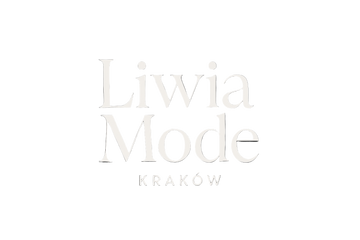 ik wil een logowaar op staat Liwia Mode en er onder in het  klein krakow achtergrond zwart en de leters wit